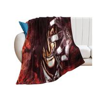Hellsing - Coperta in pile Alucard con motivo anime con pupilla gialla, per letto, divano, 300 g/m², super morbida e calda, decorazione per la casa, 152,4 x 203,2 cm