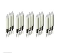 Hellum 15 candele a stelo corto 12 V 3 W per archi luminosi, per ghirlande luminose da interno ed esterno con 20 punti luce, ø 10 mm E10/ 12 V/ 3 W/ 22 lumen 151381