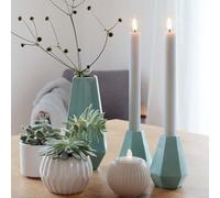 hellum 2 candele a LED con timer, colore grigio, candele con telecomando, fiamma tremolante, con funzione timer, funzionamento a batteria, 24,5 x 2,2 cm < 59 lm 151848