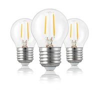Hellum 209105 a +, lampada LED goccia E27 g45 chiara Retrofit, vetro, 6 W, GU10, colore: bianco, 16 x 7 x 7 cm