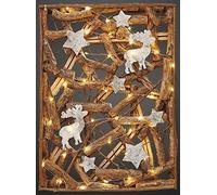 Hellum 521429 LED di illuminazione interna, Legno, Marrone, 29 x 40 x 0 cm