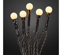 Hellum Catena di 20 luci a LED, a Batteria, con Timer, Luce Bianca Calda