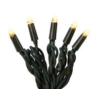 hellum Catena luminosa a LED per esterni, allungabile, con presa, set di prolunga senza cavo di alimentazione, 7,9 m, 80 LED, luce bianca calda, cavo verde, illuminazione natalizia per giardino, festa