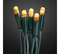 hellum Catena luminosa a LED per esterni, allungabile, con presa, set di prolunga senza cavo di alimentazione, 3,9 m, 40 LED, luce bianca calda, cavo verde, illuminazione natalizia per giardino, festa