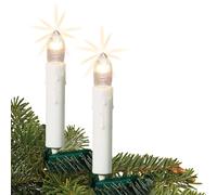 Hellum catena luminosa per albero di Natale, catena luminosa per interni con clip, 30 luci, lunghezza luci: 11,6 m, cavo di alimentazione da 1,5 m, stelo bianco, con spina < 59, 613018