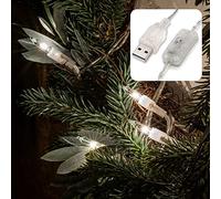Hellum chiaroum 523126 Mini-Lichterkette Innen piú di USB Anzahl Lampada 20 LED Warm- Bianco Beleuchtete L