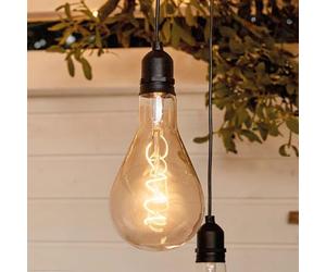 Hellum lanterna dimmerabile a led da giardino a batteria con telecomando per interni ed esterni, lampadina con batteria, feste, campeggio, festival, armadi, cantine ed esterni 524383