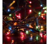 hellum luci fiabesche da esterno 40 lampade colorate, mini luci fiabesche da interno, albero di Natale, festa 15,85m <59 lumen, cavo colore verde 152524