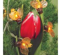 Hellum luci solari per api, luci solari per esterni con 20 LED bianchi caldi, lunghezza luce 380 cm, 9m 151473