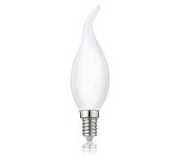 Hellum lampadina a vento filamento LED E14, 3 pezzi, 2,5W Lampadine di filamenti LED forma di fiamma, 250 lumen bianco caldo corrisponde lampadine candela da 25 watt, 2700 Kelvin opaco 207408
