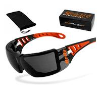 Helly Bikereyes 231 Occhiali da sole (Black/Orange,One Size)