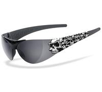 Helly Bikereyes Moab 4 1000 Skulls Occhiali da sole, nero-grigio per maschi