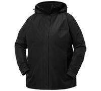 Helly Hansen Aden Plus, giacca antipioggia, donna, taglie forti, nero 2X Black