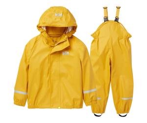 Helly Hansen Bergen 2.0 PU, completo antipioggia, junior, giallo 128 Essential Yellow