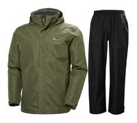Helly Hansen Dubliner/HH Rain completo antipioggia, uomo, verde/nero