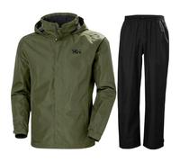 Helly Hansen Dubliner/HH Rain completo antipioggia, uomo, verde/nero