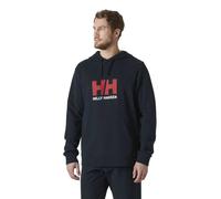 Felpa con cappuccio Helly Hansen Logo 2.0 blu navy rosso - M