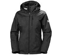 Helly Hansen Femmes Veste à capuche mi-mollet W Crew, Noir, S