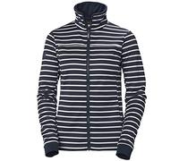 Helly Hansen Femmes Veste polaire W Crew, Rayure bleu marine, XL