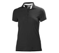 Polo Helly Hansen Crewline manica corta nero donna - XL