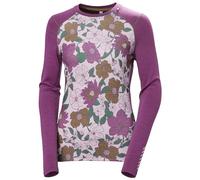 Helly Hansen Women Lifa Merino Midweight Gra Crew Magenta 2.0 Floral Aop S
