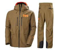 Helly Hansen Garibaldi 2.0, completo sci, uomo, marrone