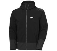 Helly-Hansen HH Block - Giacca con cappuccio da uomo, impermeabile, traspirante, con cappuccio regolabile e tasche con cerniera, 990 Luogo Nero, Medium