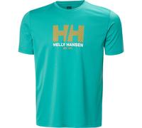 Helly Hansen HH Tech Graphic T-Shirt 2.0, uomo, turchese L(52) Dark Mint
