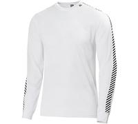 Helly Hansen Uomo Maglia Termica HH Lifa Stripe Crew, 2XL, Bianco