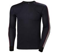 Sottomaglia Helly Hansen HH Lifa Stripe Crew manica lunga nero bianco rosso - XL