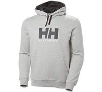 Helly Hansen Logo Hoodie Grey Melanged 21 - Felpa - Grigio [Taglia : S]