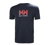 Helly Hansen Hommes T-shirt avec logo HH, Bleu Marine, S