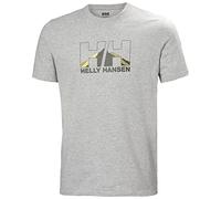 Helly Hansen Hommes T-shirt graphique Nord, Gris Mélange, S