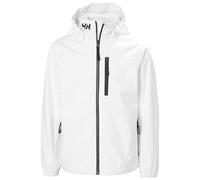 Helly Hansen Jr Crew Hooded Jacket Giacca Antipioggia, Bianco, 14 Anni Unisex-Bambini e Ragazzi
