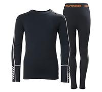 Helly Hansen Junior Unisexe Jr Lifa Merino Poids Moyen Set, Bleu Marine, 16