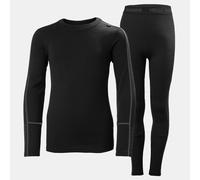 Helly Hansen Juniors' Lifa® Merino Midweight Base Layer Set - Black/Ebony - 140