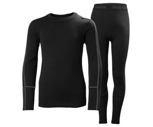 Helly Hansen Lifa Merino Midweight, completo, junior, nero 152 Black