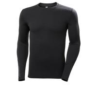 Maglietta di base Helly Hansen Lifa Merino Midweight Crew manica lunga nero - M