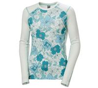 Helly Hansen Lifa Merino Midweight Graphic Crew, completo, donna, verde chiaro 36(S) Seafoam Floral AOP