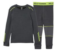 Helly Hansen Lifa Merino, set, bambini, grigio 98 Thunder Grey