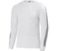T-shirt Helly Hansen HH Dry Stripe Crew manica lunga bianco - L