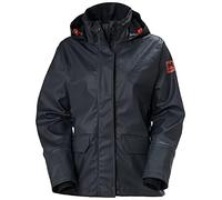 Helly-Hansen Luna/Gale - Giacca impermeabile da donna con cappuccio regolabile ripiegabile in colletto, tasche e polsini in neoprene, 590 blu navy, taglia XXL