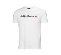 T-shirt Helly Hansen Core Graphic T 2.0 manica corta bianco puro - XXL