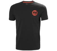 Helly-Hansen Maglietta da lavoro da uomo con grafica Hhww, nero, XX-Large