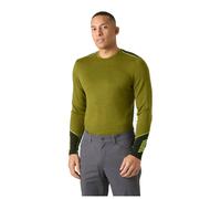 Helly-Hansen - Prima pelle termica in lana merino - Lifa Merino Midweight Crew Olive Green in Pelle - Taglia L - Verde