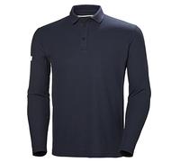 Polo Helly Hansen Crewline manica lunga blu navy - M