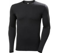 Maglietta di base Helly Hansen Lifa Merino Midweight Crew manica lunga nero - M