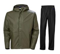 Helly Hansen Moss, completo antipioggia, uomo, verde scuro/nero