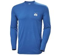 Helly Hansen Nord Graphic Maglietta a Maniche Lunghe, Uomo, Blu (606 Deep Fjord), S