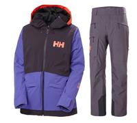 Helly Hansen Powchaser 2.0/Powderqueen, completo sci, donna, viola